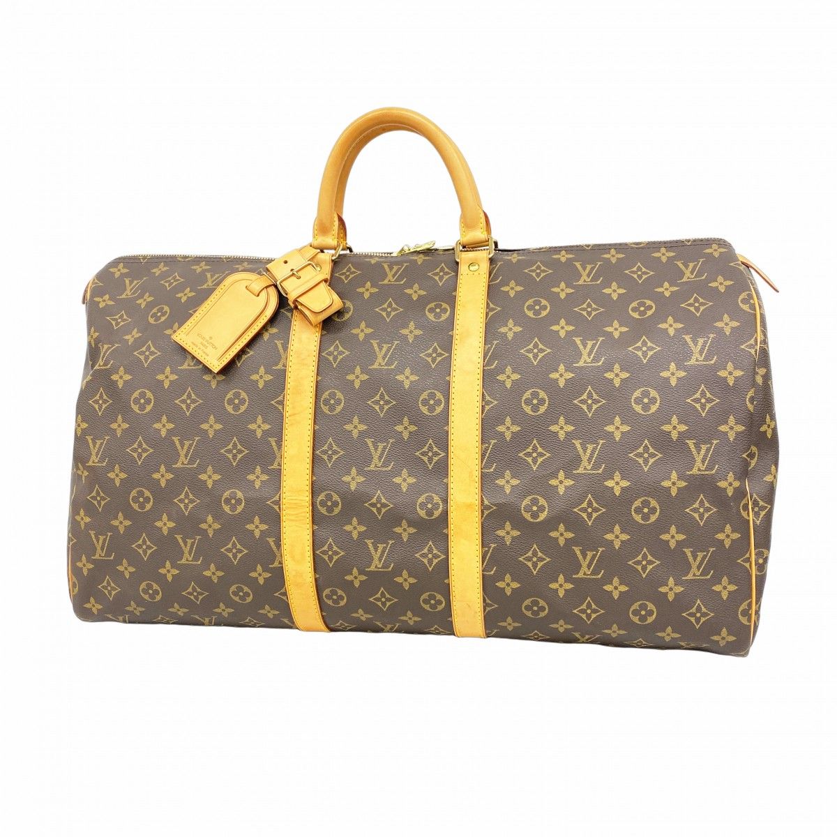 5mb1844 ルイヴィトン ボストンバッグ モノグラム キーポル55 M41424 ブラウン メンズ レディース ユニセックス