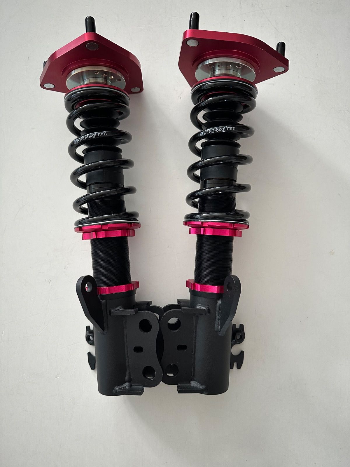 50プリウスピロアッパーキャンバー調整付きフルタップ減衰36段調整車高調フロント左右セット