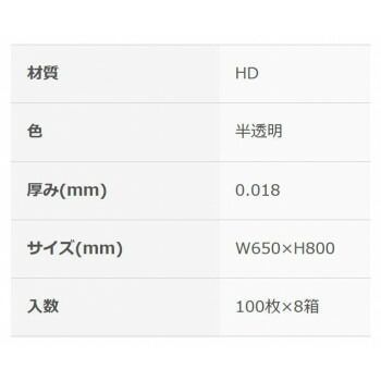 半透明100P×8箱
