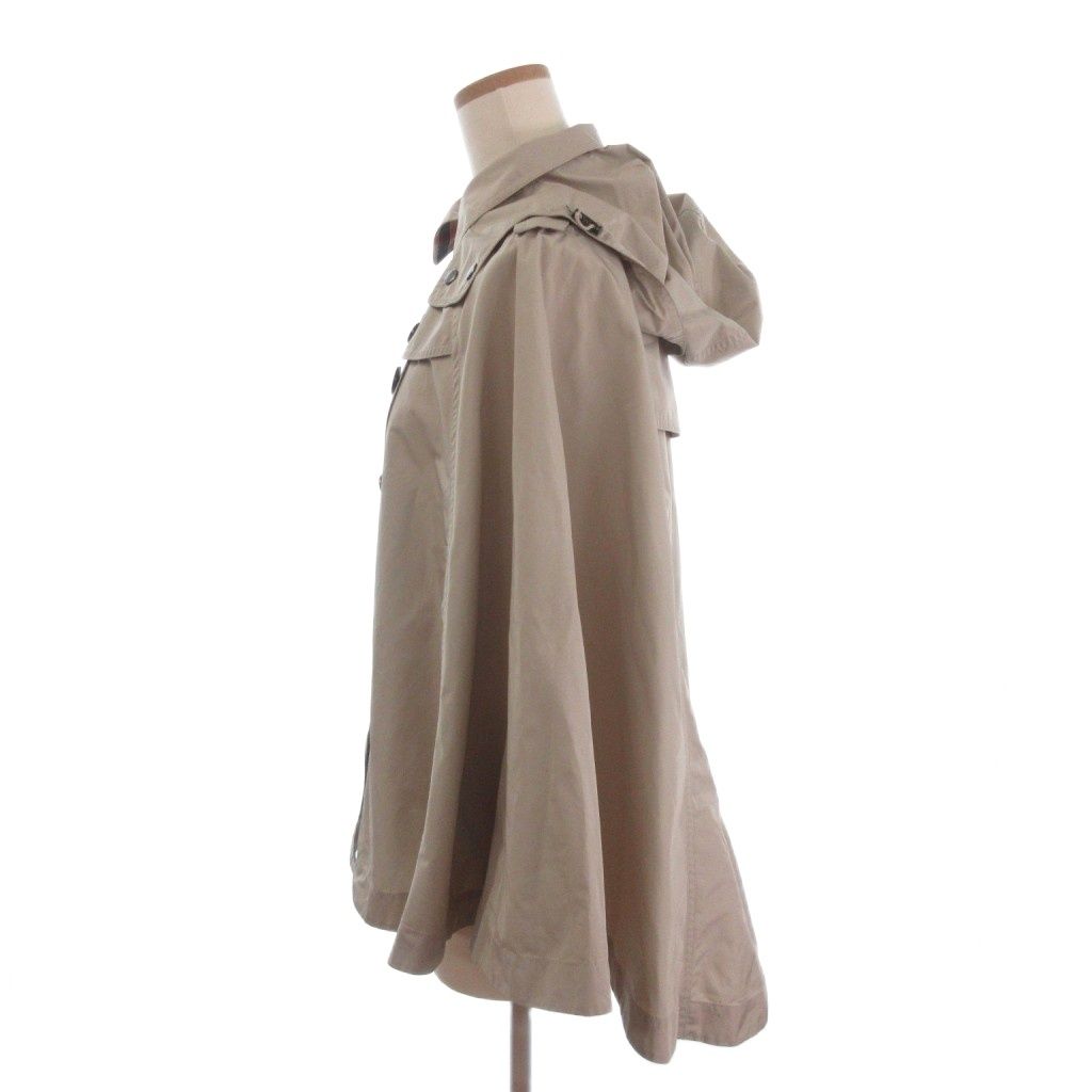 バーバリー ロンドン BURBERRY LONDON パッカブルポンチョ ブルゾン ボタン フード B1A27-525-40 ベージュ 38