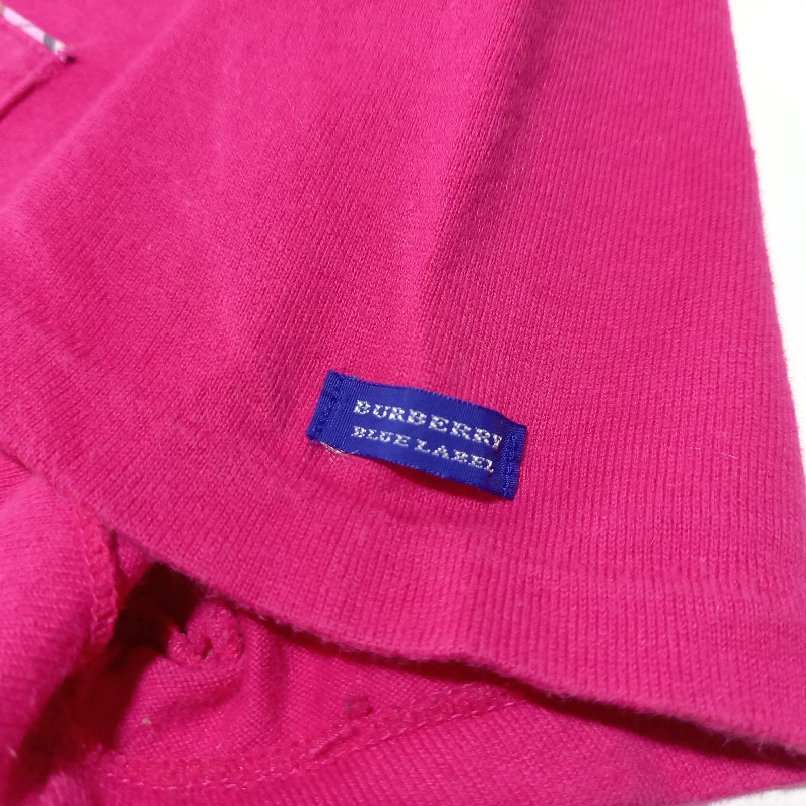 バーバリー ブルーレーベル 半袖 Tシャツ ノバチェック ピンク M