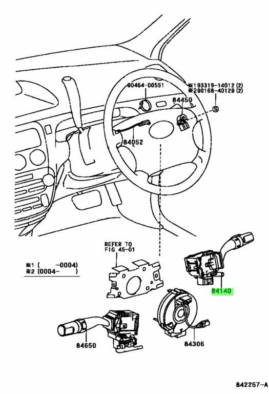 ●新品 トヨタ 200系 ハイエース レジアスエース 純正 ヘッドランプ ウインカー ディマースイッチ ASSY TOYOTA Headlamp Dayma Switch ASSY