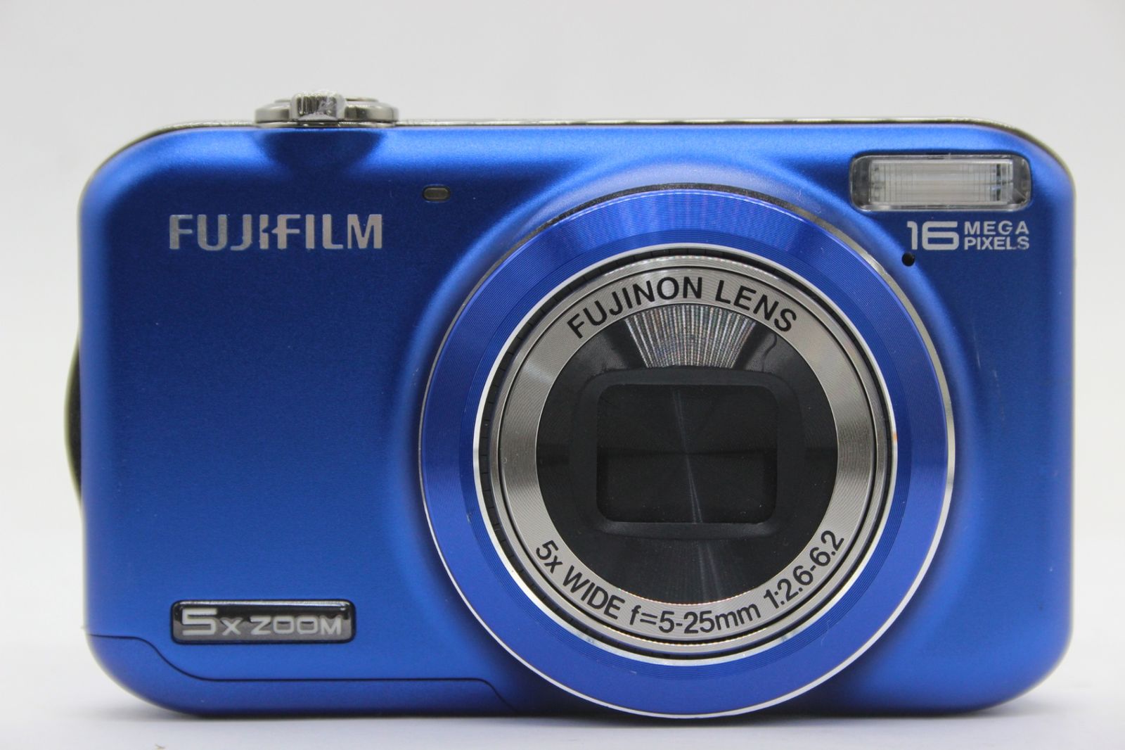 【返品保証】 フジフィルム Fujifilm Finepix JX400 ブルー 5x バッテリー付き コンパクトデジタルカメラ s9398