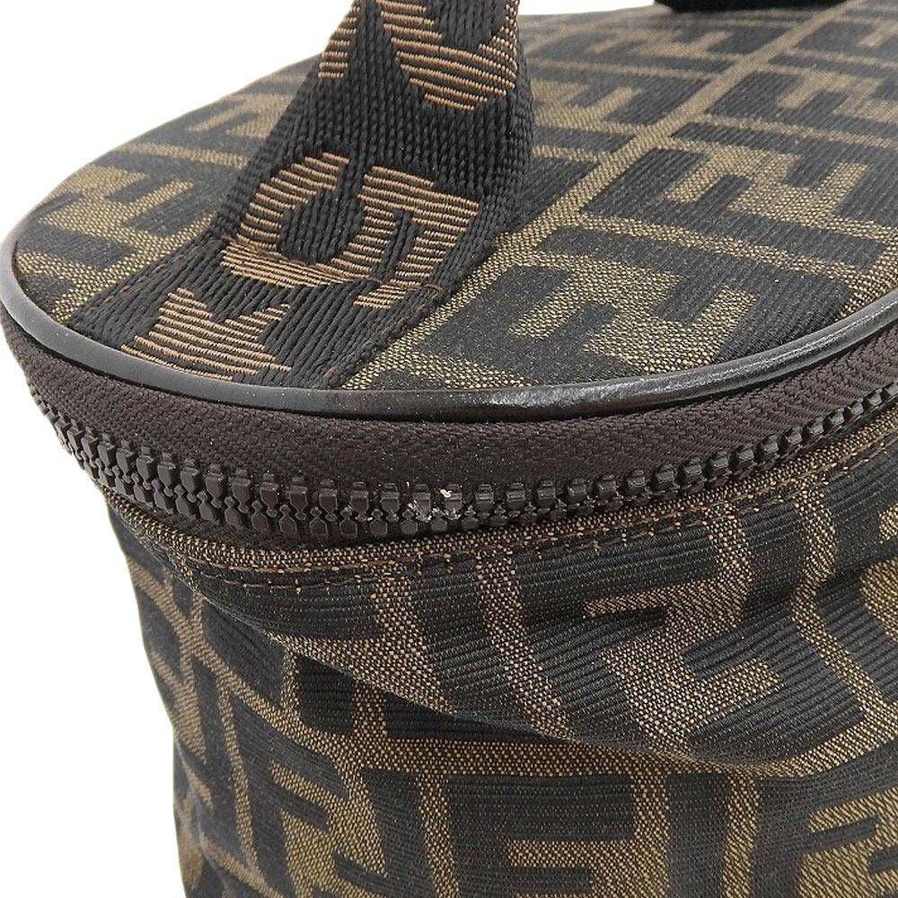 FENDI フェンディ バニティバッグ ポーチ ズッカ柄 ハンド柄 FENDI フェンディ ズッカ柄 バニティバッグ – VINTAGE SELECT