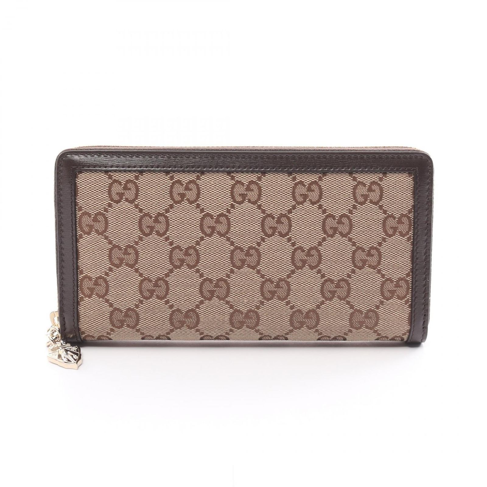 グッチ GUCCI ラウンド長財布 ルーチェ GGキャンバス 790035FADHW9742 ベージュ|エボニー キャンバス レザー ラウンド長財布 レディース