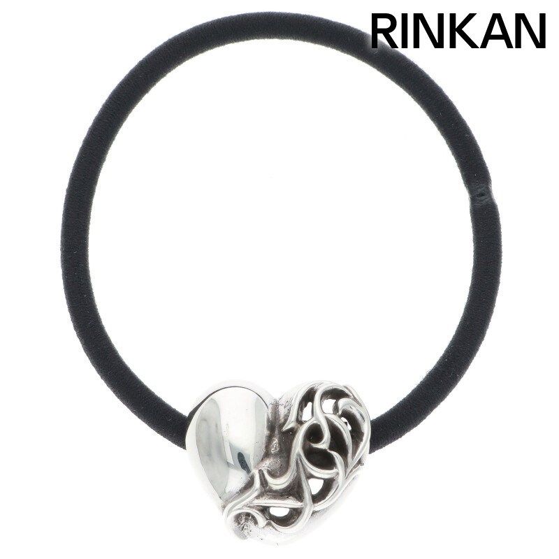 クロムハーツ HAIRBAND/ハートボタンヘアゴム シルバーコンチョ メンズ