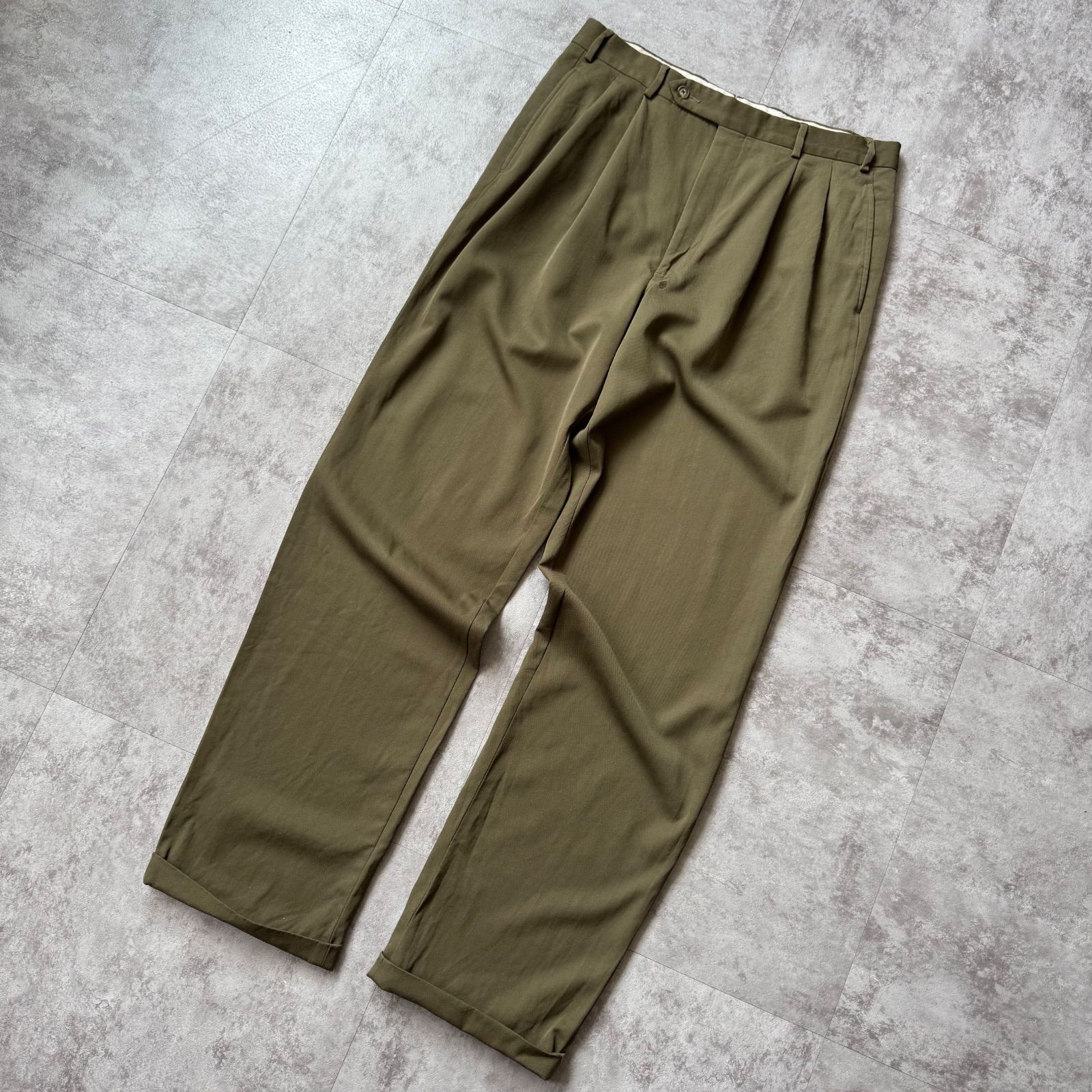 ブルックスブラザーズビンテージスラックス ワイドレッグ 2タック USA 90s 90s 