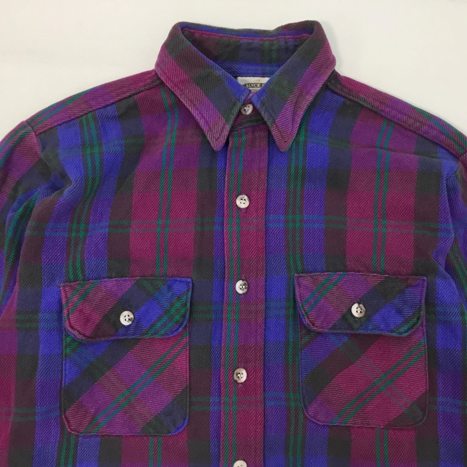 □ 90s USA製 FIVE BROTHER ファイブブラザー フランネルシャツ