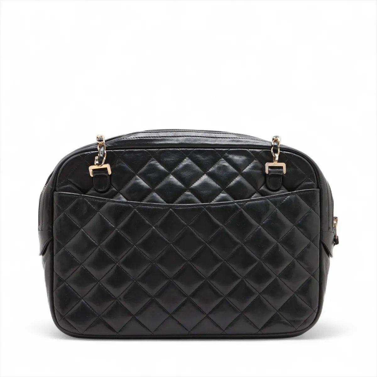 シャネル シリアルシール付 マトラッセ ラムスキン レザー チェーン ショルダーバッグ 肩掛け レディース MMM CW52-3