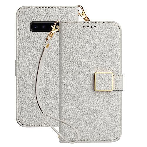 Galaxy S10_グレー Deeaar Galaxy S10 ケース手帳型 人気 スマホケース ギャラクシー S10 財布型 カバー カードポケット付き 軽量 薄型 全面保護 贈り物 ぎゃらくしー S10 カード収納 スタンド機能 横置