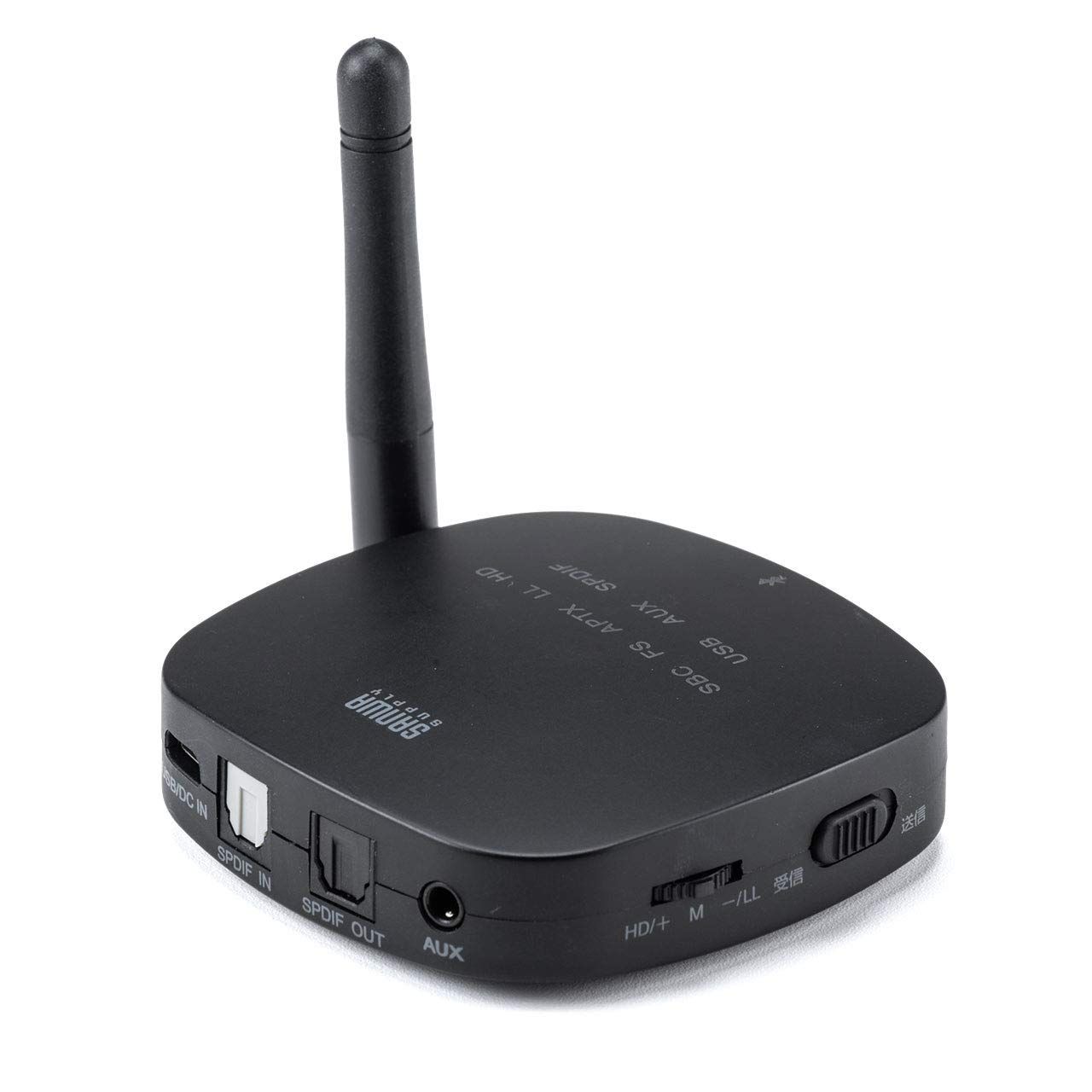 サンワダイレクト Bluetoothオーディオトランスミッター レシーバー apt-X LL|FastStream 低遅延 apt-X HD 3.5mm|光デジタル|USB対応 400-BTAD008
