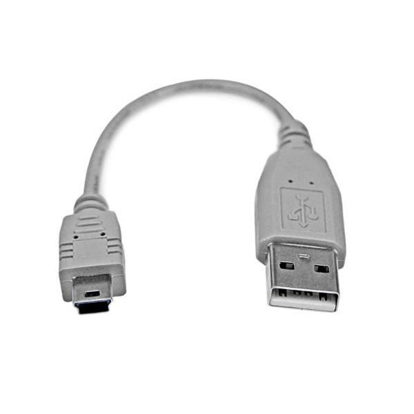 まとめ StarTech.com ミニUSBケーブル 15cm A オス -Mini B オス グレー USB2HABM6IN1本 ×5セット