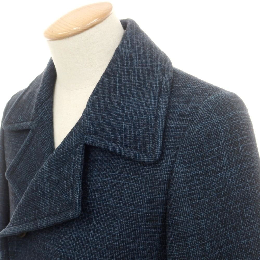 ボリオリ BOGLIOLI ウールコットンナイロン ピーコート ネイビー サイズ44 メンズ