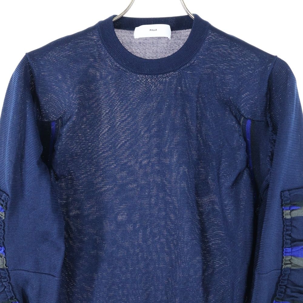 TOGA PULLA (トーガ プルラ) 袖デザイン リブニットプルオーバー  