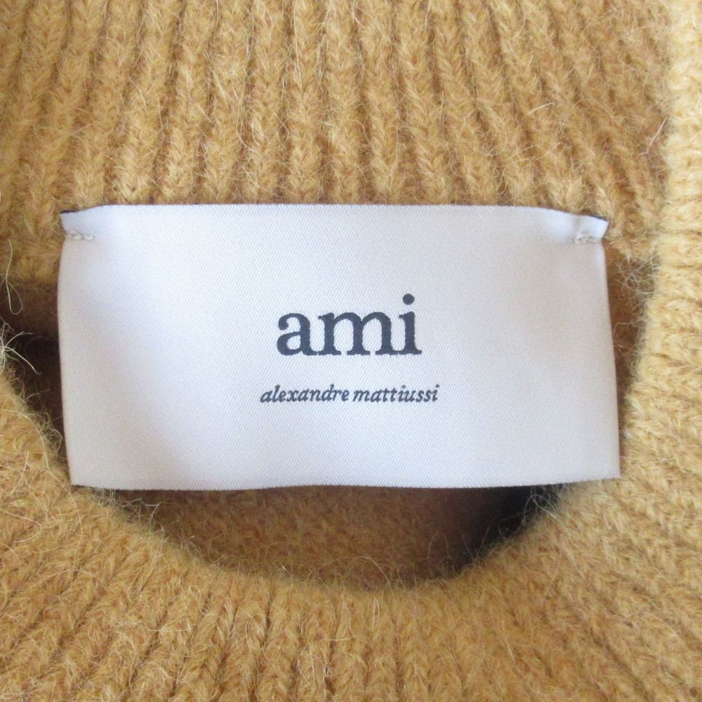未使用 AMI PARIS アミ パリス OFF WHITE ADC SWEATER ハートロゴ アルパカブレンド ニット セーター サイズS キャメル レディース 古着 中古 未使用 AMI PARIS アミ パリス OFF WHITE ADC SWEATER ハート