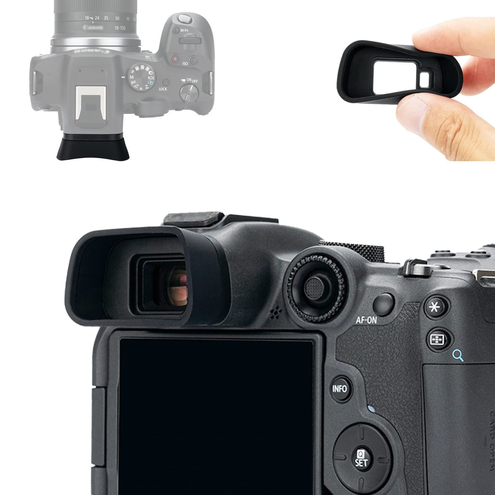 R7 EOS EOSR7 Canon カメラ 接眼目当て 対応 アイピース 迷光遮断 延長 