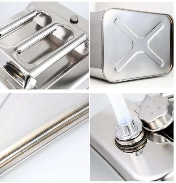 人気推薦 高品質 軽油桶 携帯しやすい ドラム缶 ガソリン 5L タンク 201 ステンレス ガソリン缶 サ ZYP30 FFCRYSTALESIA_COM