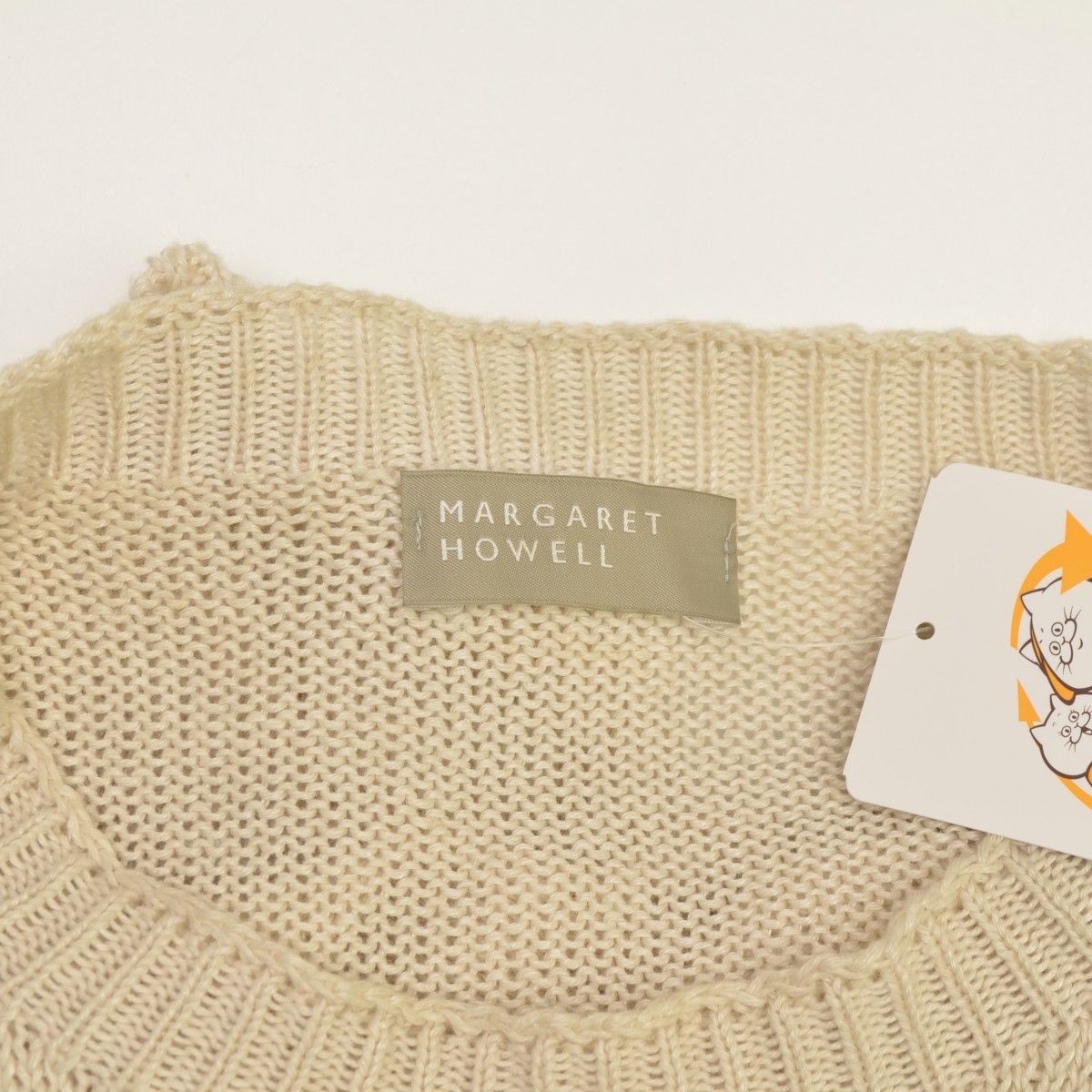 【MARGARETHOWELL】22SS LINEN COTTON ニット MARGARET HOWELL（マーガレットハウエル） ニット セーター LINEN