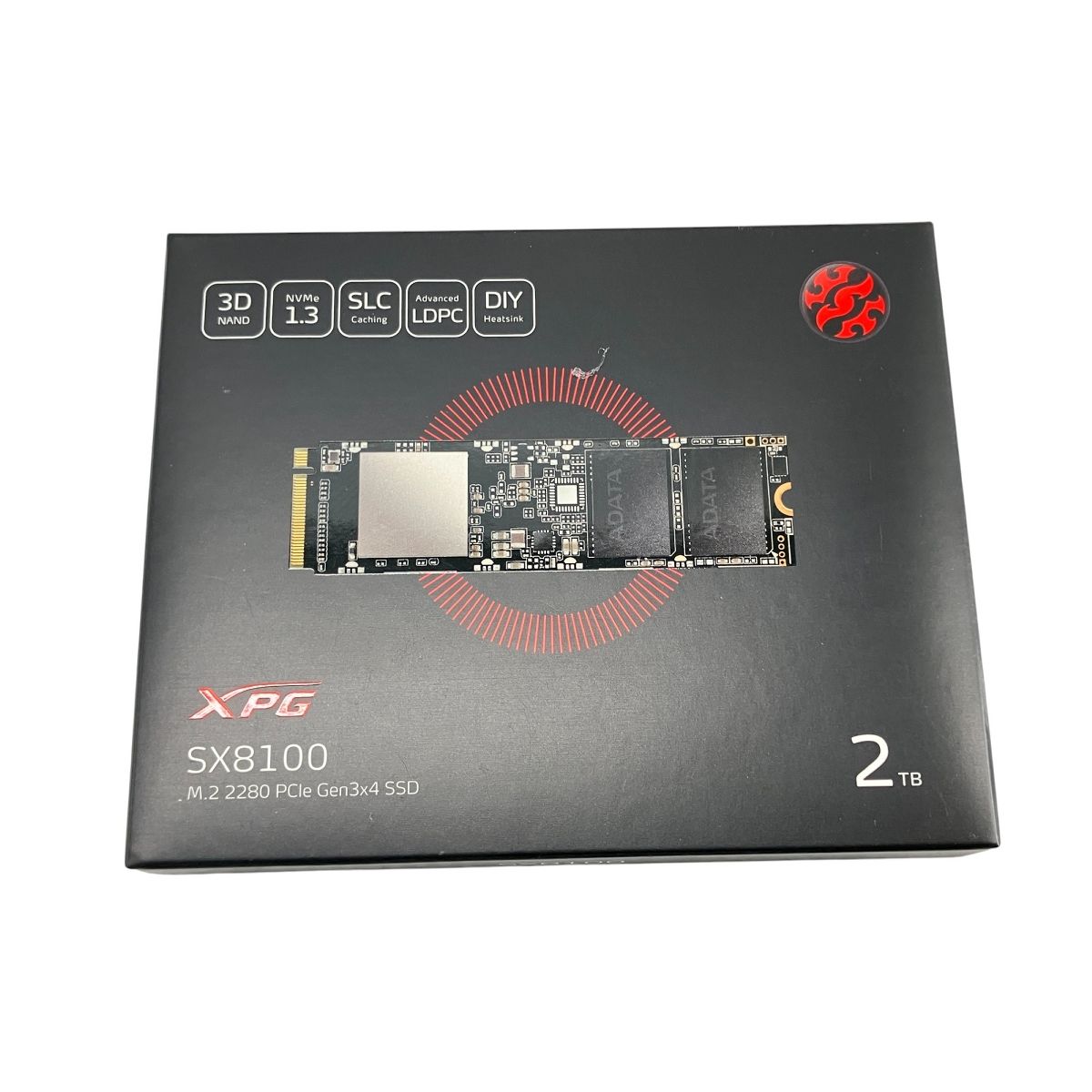 PC周辺機器 ADATA   XPG SX8100 ASX8100NP-2TT-C Amazon.com: ADATA XPG SX8100 512GB 3D NAND NVMe Gen3x4 PCIe