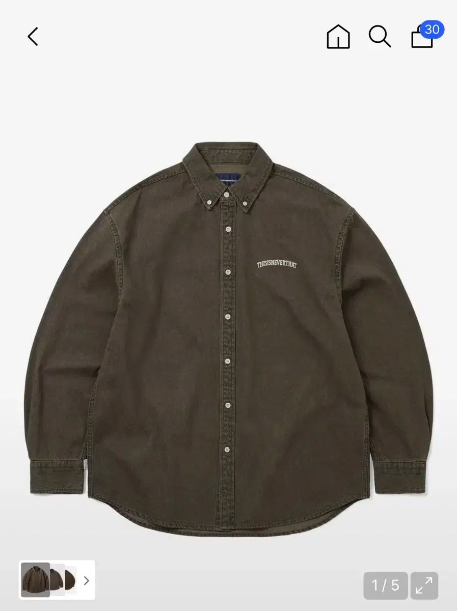 ディスイズネバーザット デニムシャツ