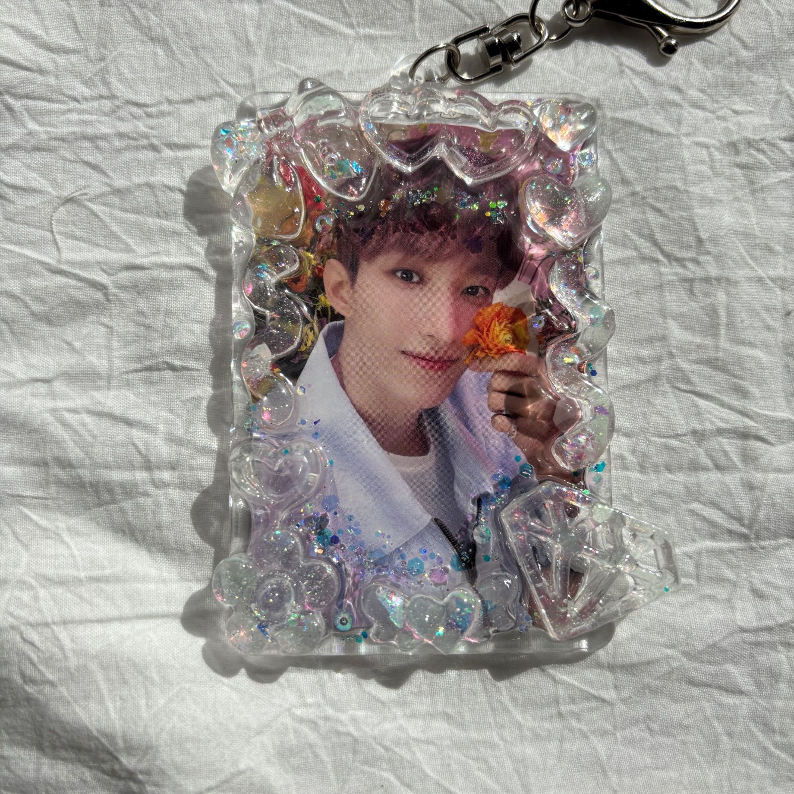 チェキケース チェキキーホルダー フォトキーホルダー オタ活