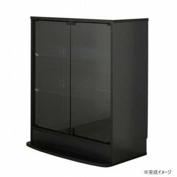 連結型 ラック ユニール 幅83.3×奥行39cm ロータイプ ブラック SCR-8339LBK