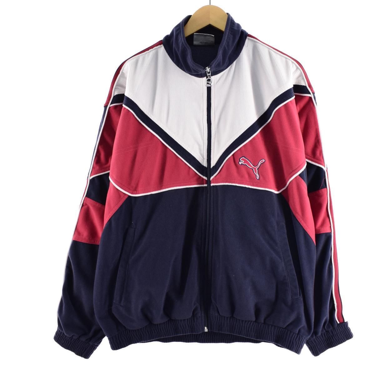 古着 90年代 プーマ PUMA ベロアジャージ メンズXL ヴィンテージ 