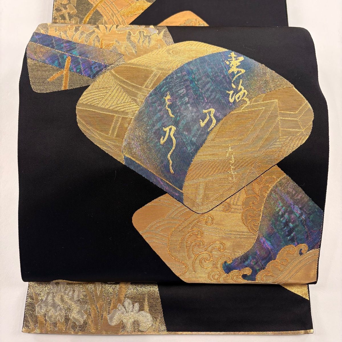 袋帯 綴れ 高台寺蒔絵紋 金彩 正絹 AO-3843