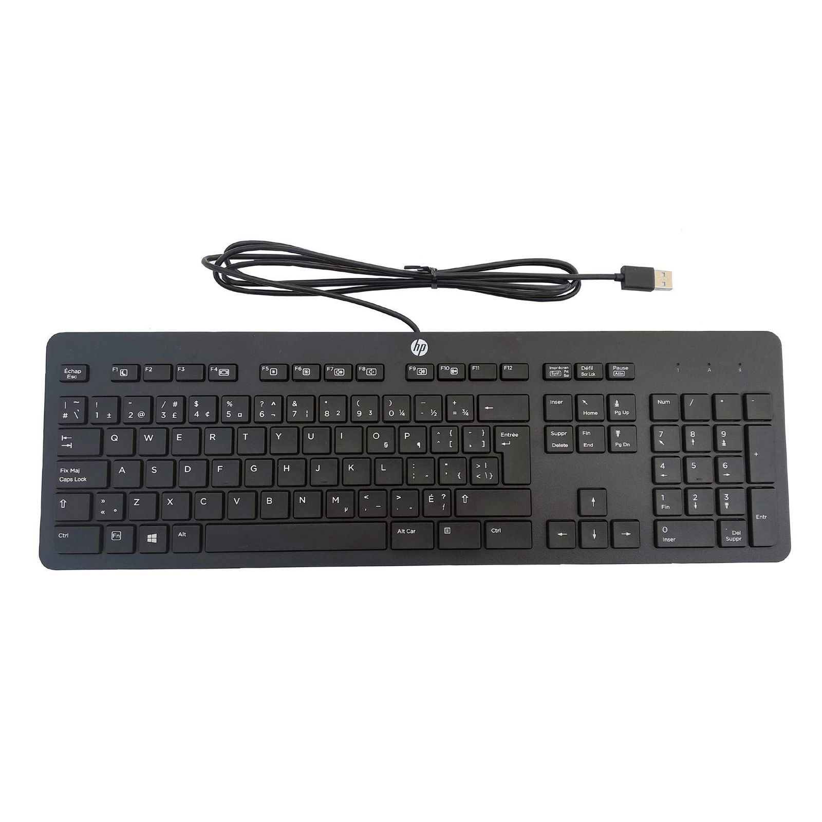 【数量限定】Packard Business ブラック USB Hewlett スリムスタイル Windows エンハンスドキーボード.HP P/N 803823-001