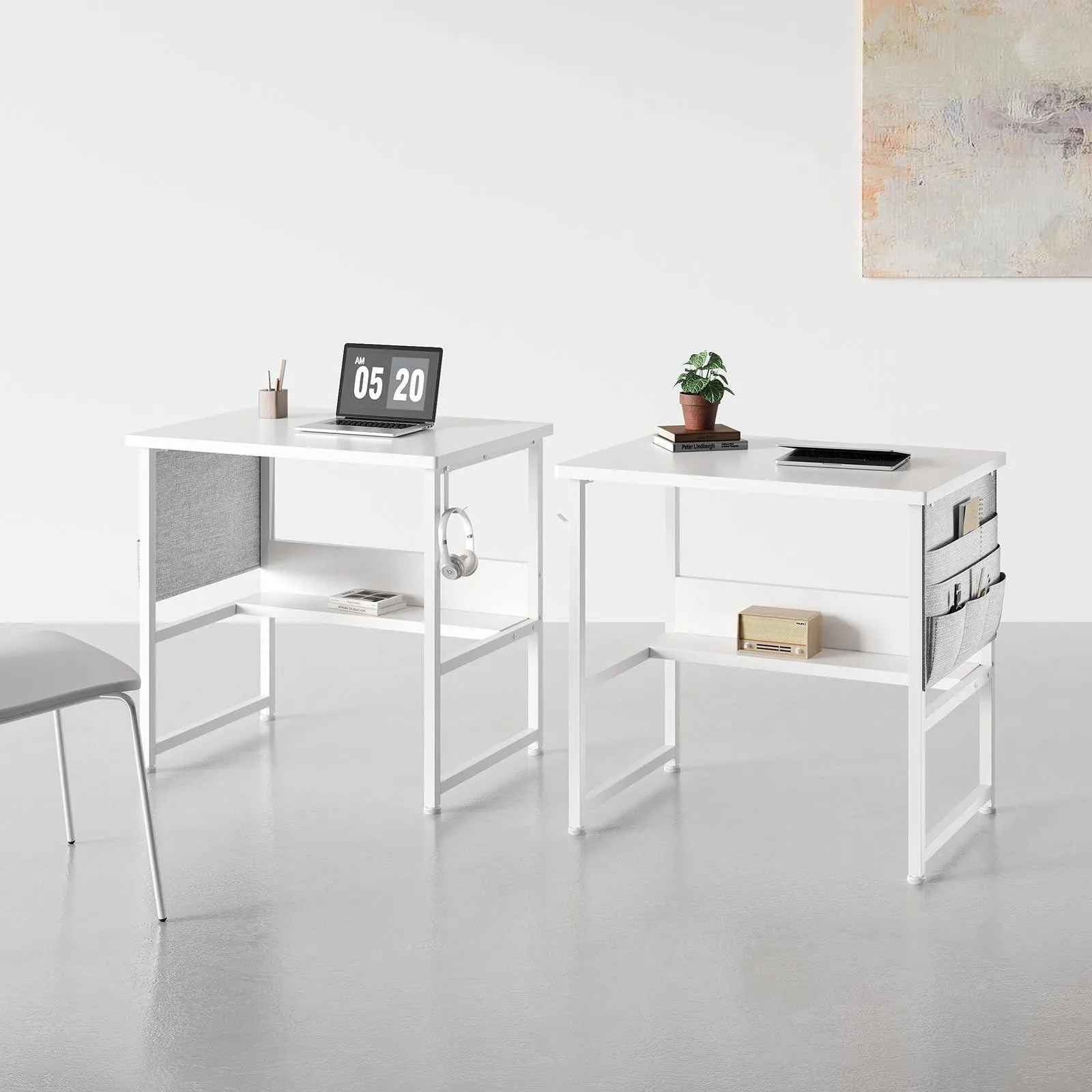 特価】YeTom 机 pcデスク ミニ コンパクト ラック付き パソコンデスク