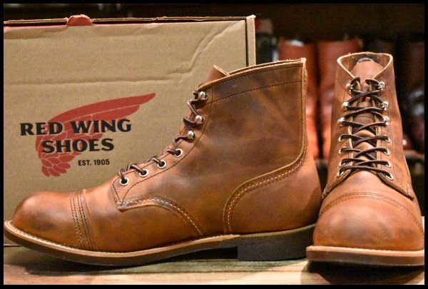 【10D 箱付 美品 23年】レッドウィング 8085 アイアンレンジャー ブラウン カッパーラフ＆タフ アイアンレンジ ブーツ redwing HOPESMORE【EL626】