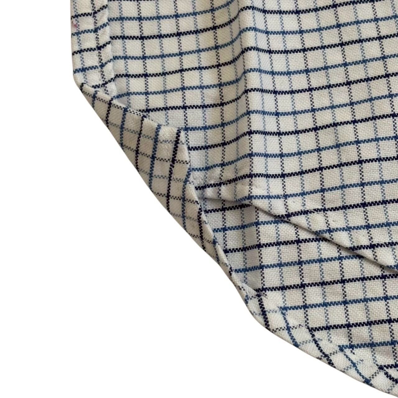 未使用 Ralph Lauren ラルフローレン チェックワイシャツ 青系 白 