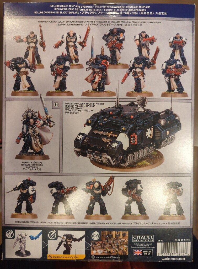 GAMES WORKSHOP WARHAMMER40000 BLACK TEMPLARS Combat Patrol Black Templars