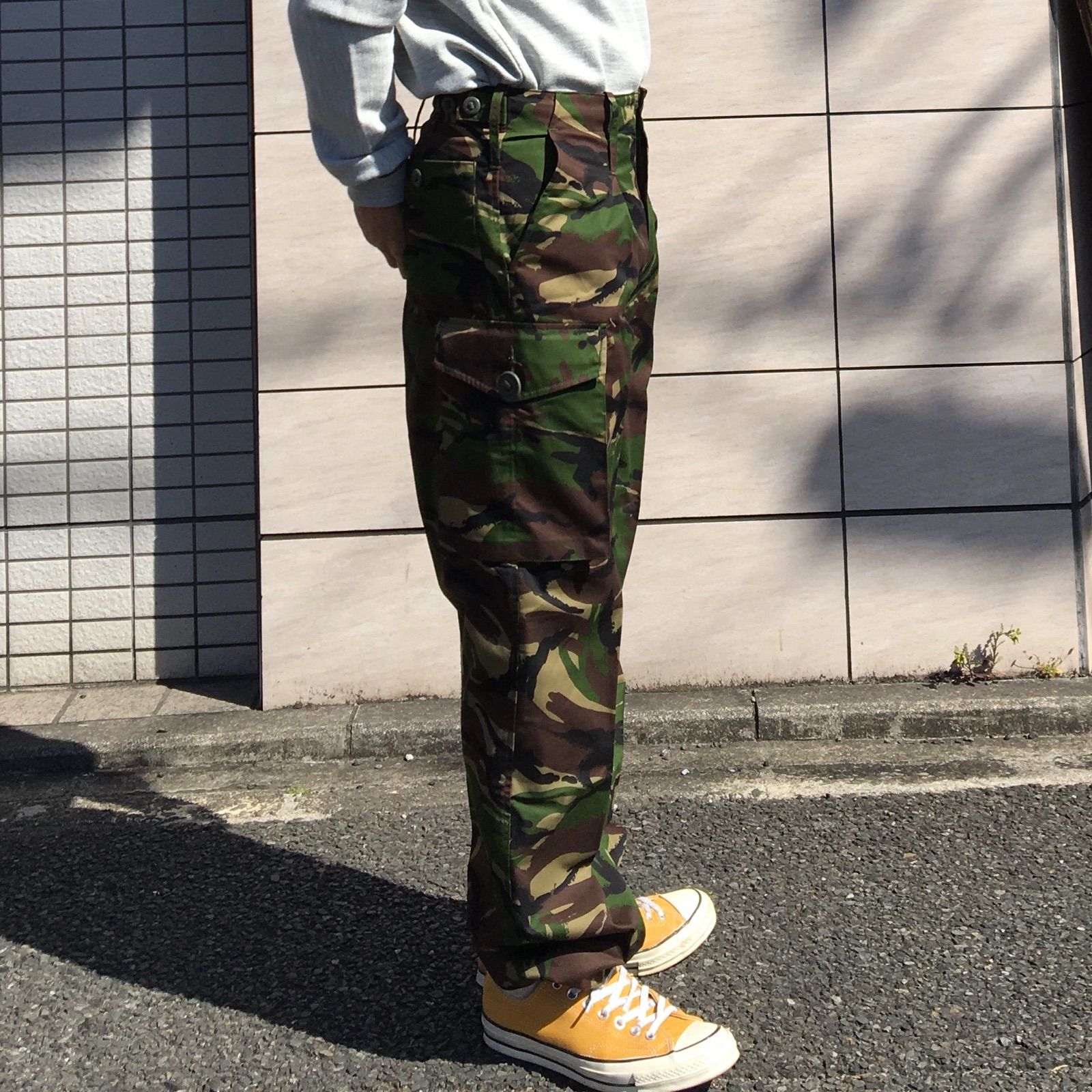 1990-2000 【DEADSTOCK】【BRITISH ARMY】 イギリス軍 DPM カモフラージュ ライトウェイト トラウザース カーゴパンツ◆Size：84