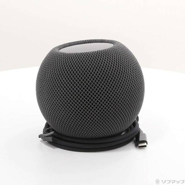 〔中古品〕 HomePod mini スペースグレイ MY5G2J／A APPLE 〔中古〕HomePod mini MY5G2J/A スペースグレイ（中古保証
