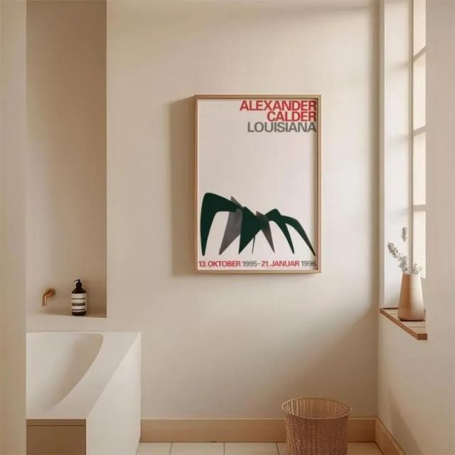 LOUISIANA ALEXANDER CALDER - ANNIVERSARY POSTER - ANTEATER 1963 A2 アートポスター 北欧 デンマーク ルイジアナ美術館