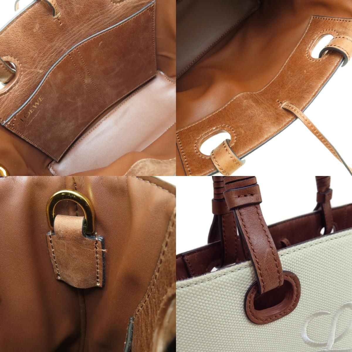 LOEWE ロエベ アナグラム 2WAY ハンドバッグ キャンバス