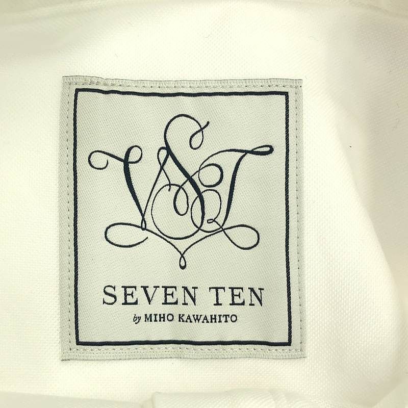 seven ten by miho kawahitoフロントリボンシャツホワイト