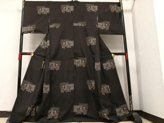 平和屋着物○本場大島紬 地空 人物文 正絹 逸品 AAAV9419ph - メルカリ