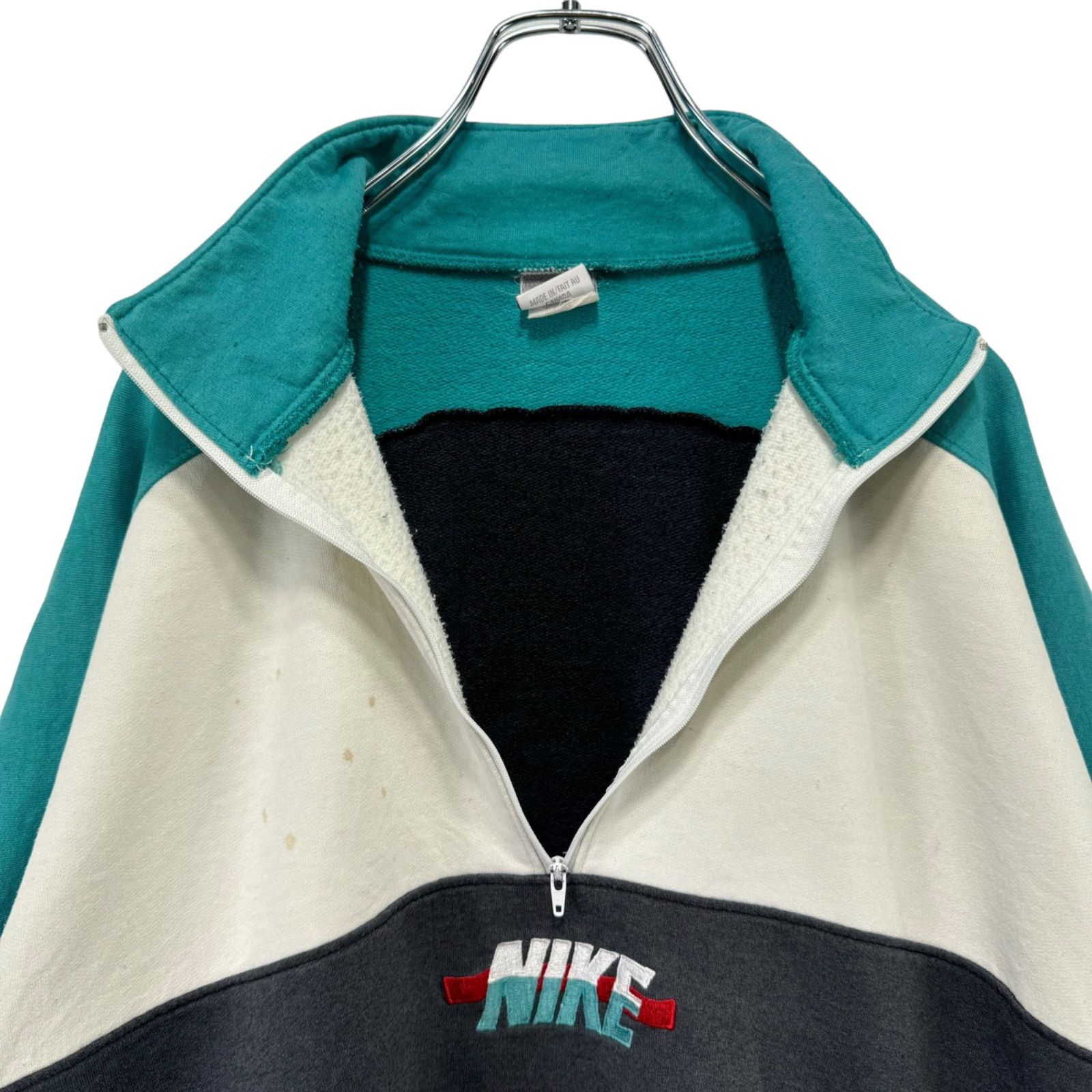 L 90s 00s NIKE ナイキ ハーフジップスウェット 90〜00年代 NIKE TEAM ナイキ スウェットシャツ ハーフジップ