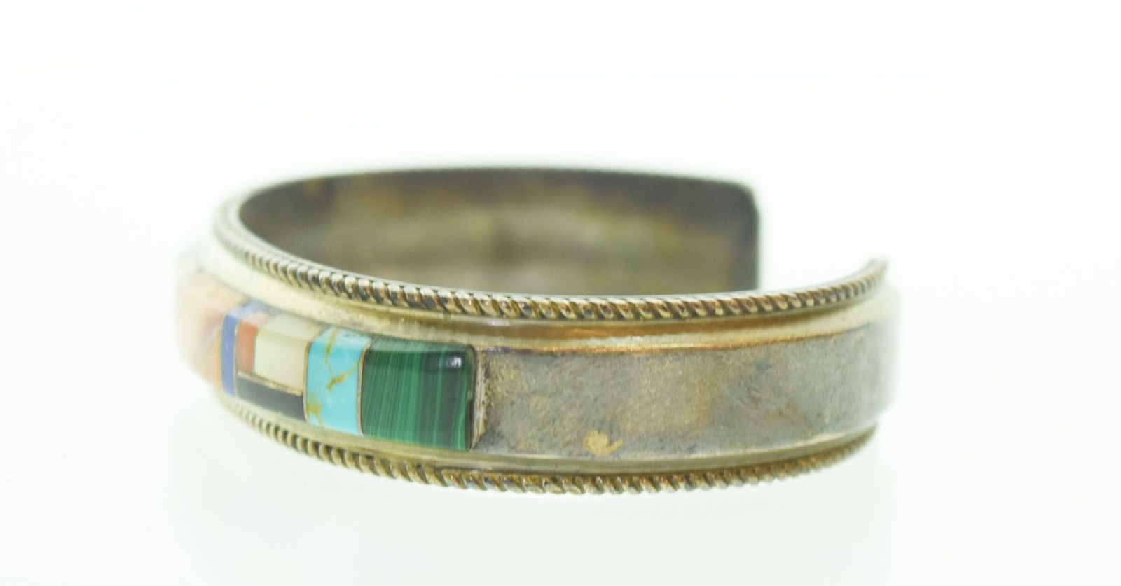 ナバホ NAVAJO インディアンジュエリー ズニ族 bangle バングル シルバー メンズジュエリー・アクセサリー インディアンジュエリー バングル シルバー 103G-93
