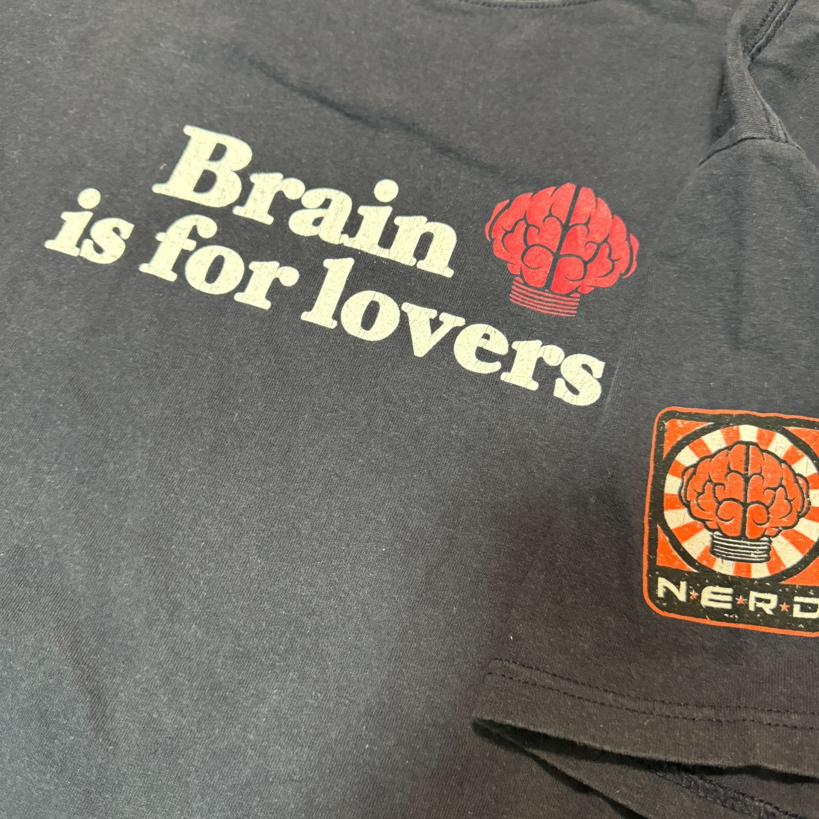 00s Y2K N.E.R.D brain is for lovers Tシャツ XL ラップTシャツ