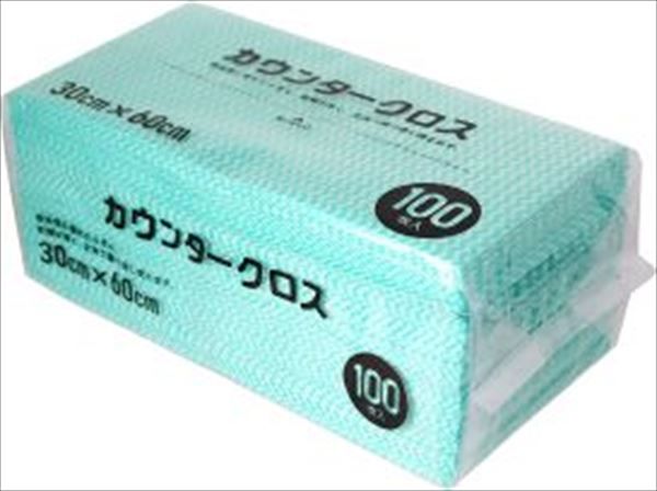 まとめ買い-16点セット カウンタークロス１００枚グリーン 大和物産 たわし ふきん