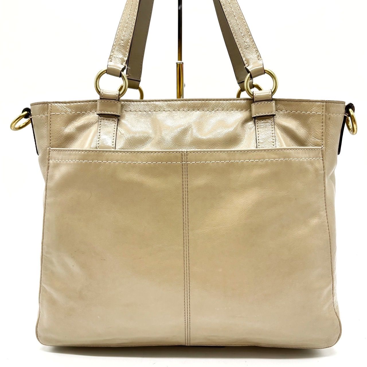 希少　COACH 　トートバッグ　2way　ショルダー　A4サイズ　ゴールド金具 希少COACH トートバッグ2wayショルダーA4サイズゴールド金具