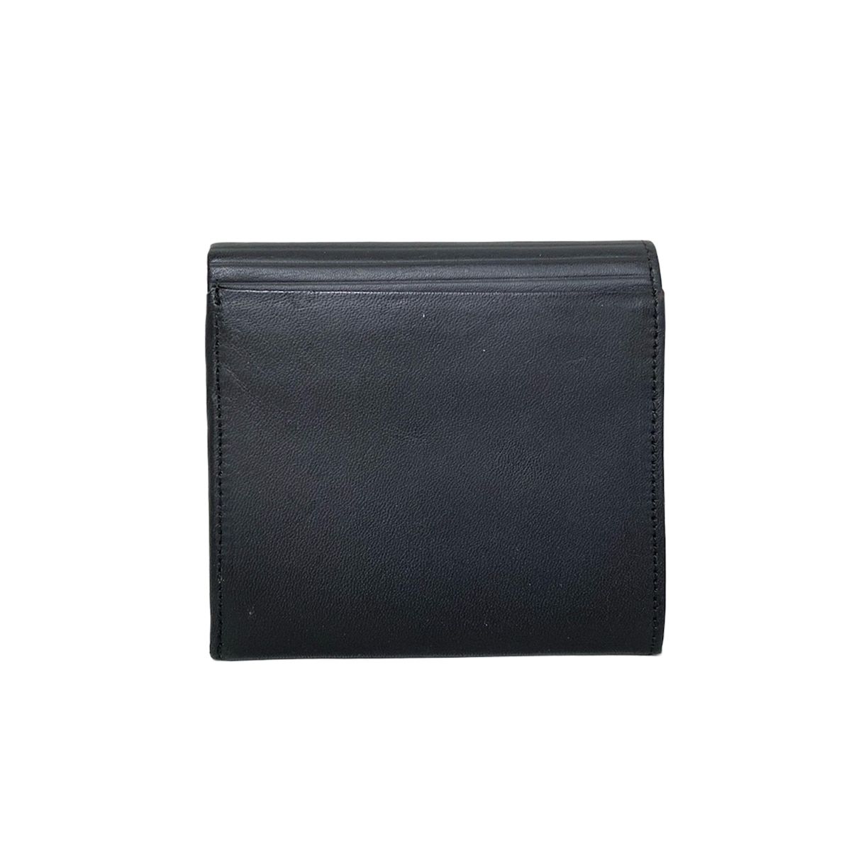 GIVENCHY(ジバンシー) 2つ折り財布 - 黒 型押し加工/がま口