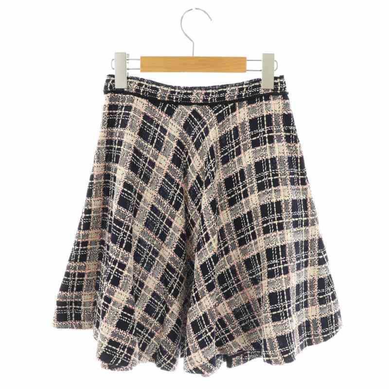 ミュウミュウのチェックスカート Miu Miu チェック スカート | ブルー | FARFETCH JP