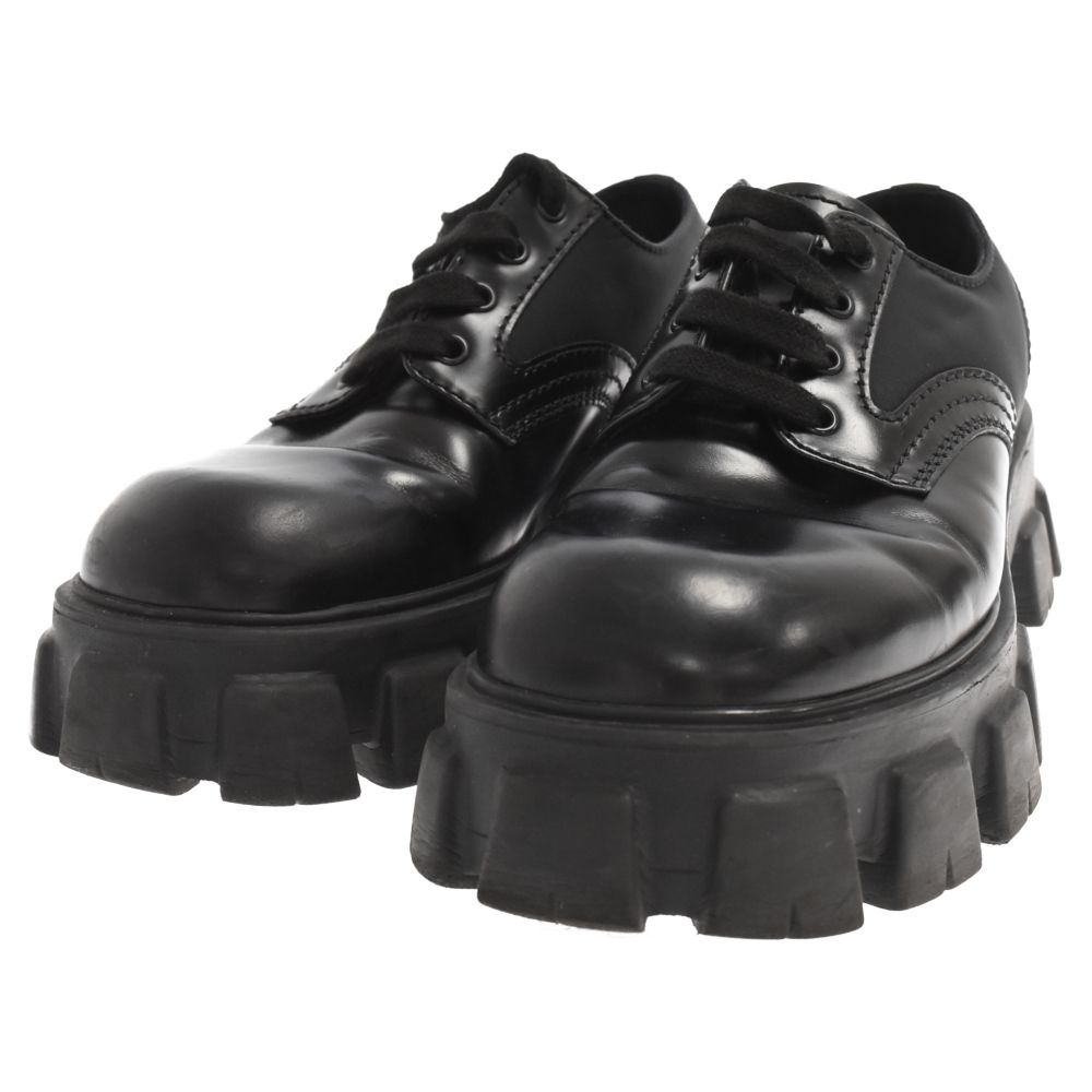PRADA MONOLITH Re-nylon LACE-UP SHOES 6