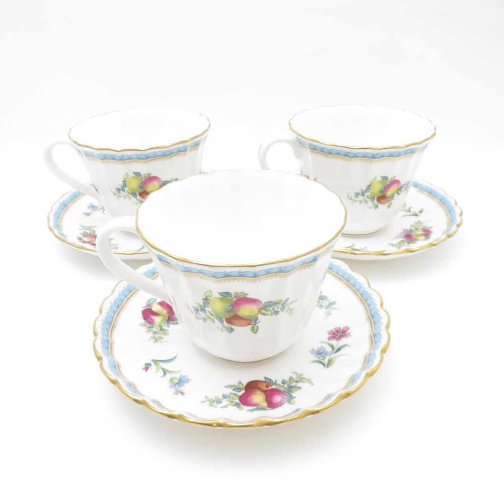 SPODE スポード トラップネルスプレイズ カップ＆ソーサー 3客 セット