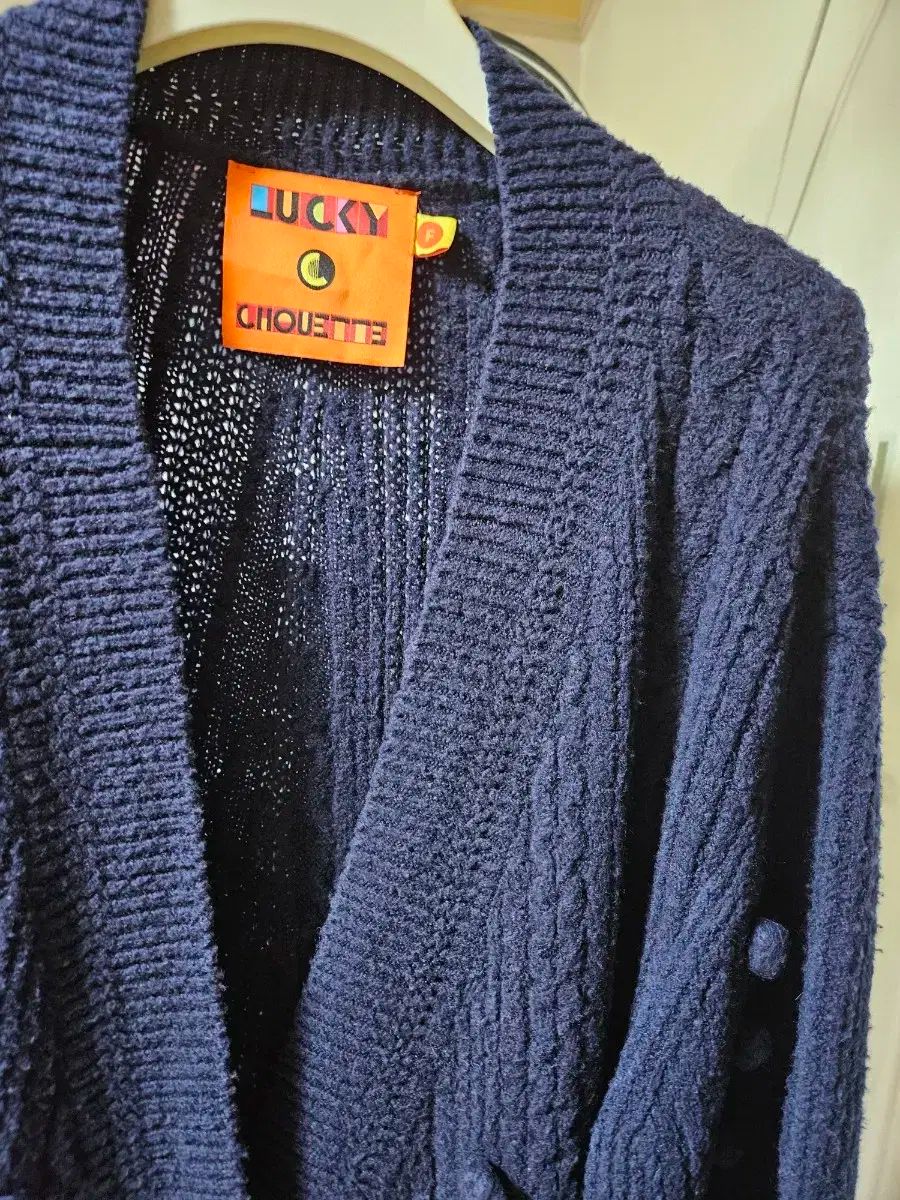 LUCKY CHOUETTE ラッキーシュエトゥ ネイビー ロング カーディガン WWW_NOITHATQUANGTHANH_NET