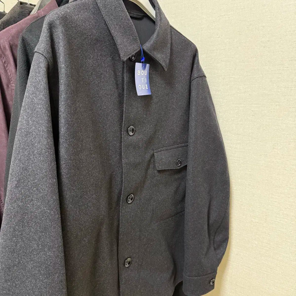 LEMAIRE ルメール ワン ポケット オーバ シャツ ウール ジャケット サイズ 44